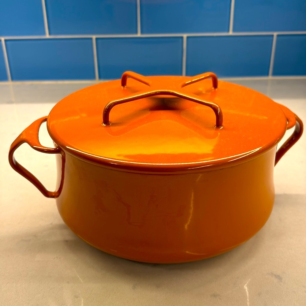 Vintage Dansk Designs France IHQ orange pot